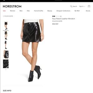 Katie & Chloe Paten Skirt from Nordstrom’s